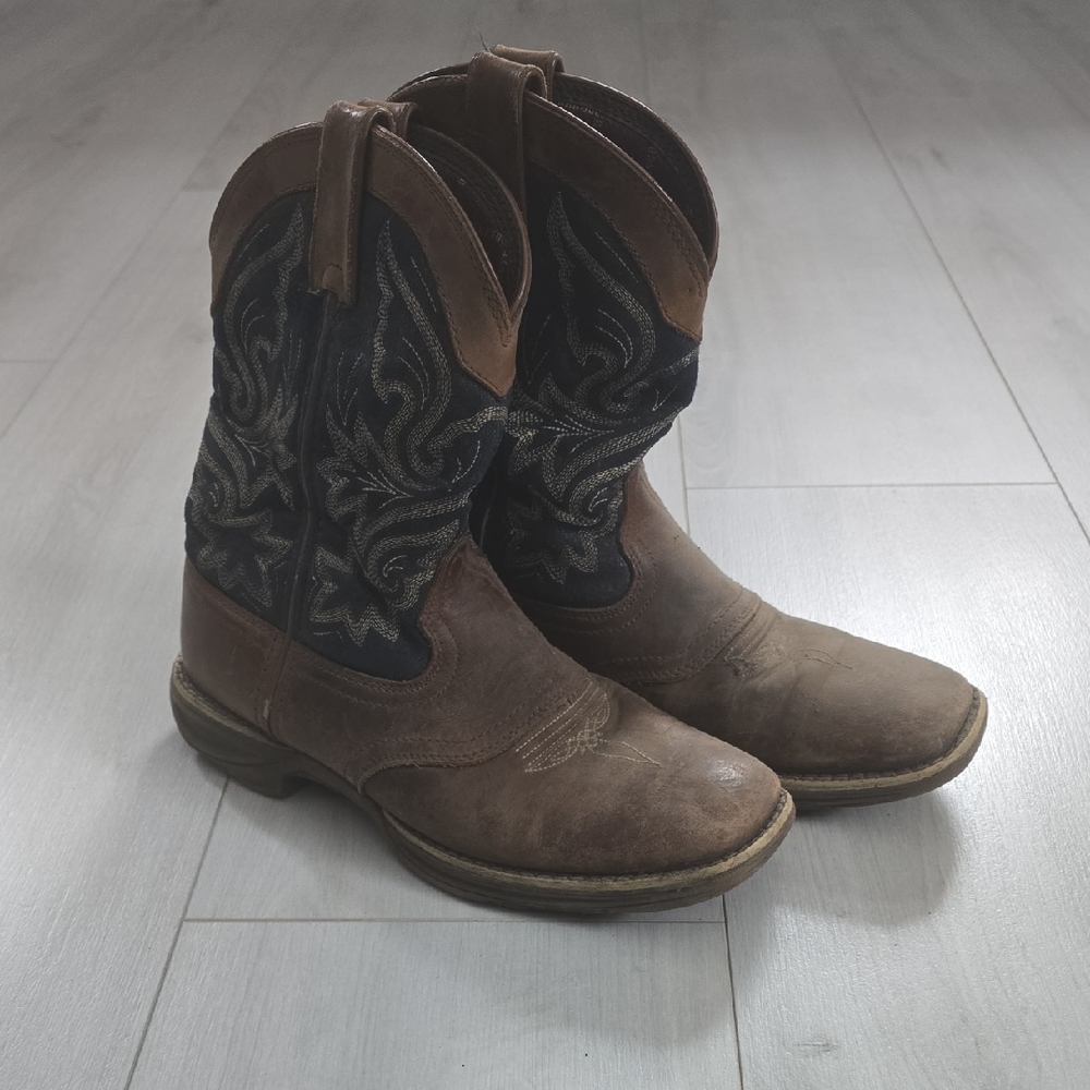Durango Womens Brown and Blue Western Boots